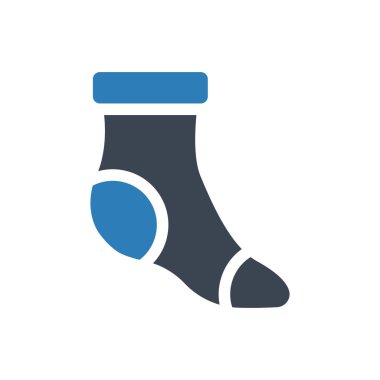 Foot sock icon (Simple vector illustration)