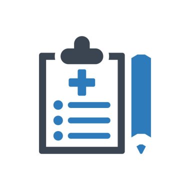 Medical records icon (Simple vector illustration)