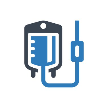 Blood transfusion icon (Simple vector illustration)