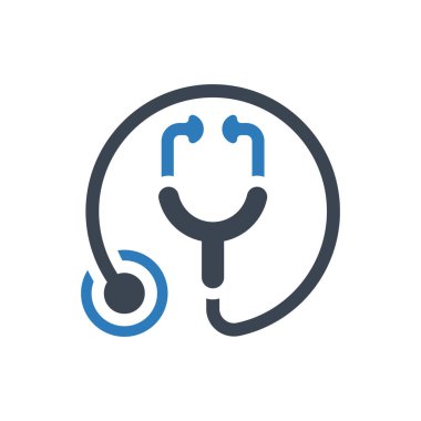 Stethoscope icon (Simple vector illustration)