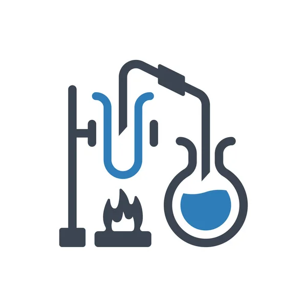 Chemistry Experiment Icon Simple Vector Illustration — Vettoriale Stock