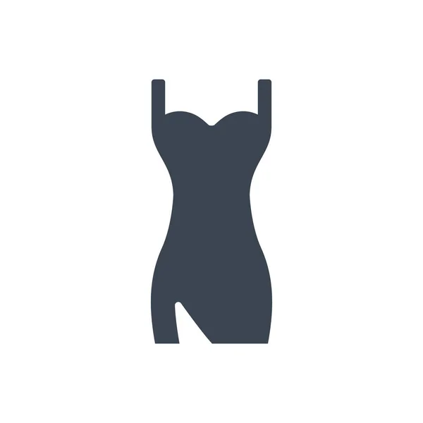 Evening Dress Icon Simple Vector Illustration — 스톡 벡터