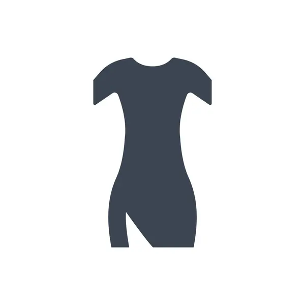 Evening Dress Icon Simple Vector Illustration — Stok Vektör