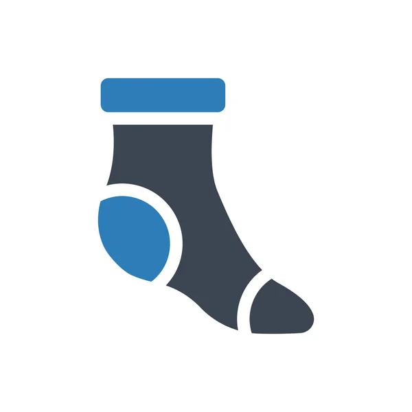Foot Sock Icon Απλή Διανυσματική Απεικόνιση — Διανυσματικό Αρχείο
