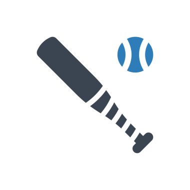 Baseball game icon (Simple vector illustration)
