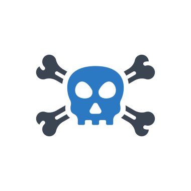 Skull icon (Simple vector illustration)
