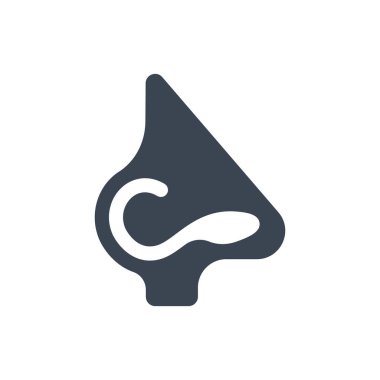 Nose breath icon (Simple vector illustration)