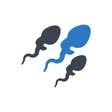Sperm cells icon (Simple vector illustration)
