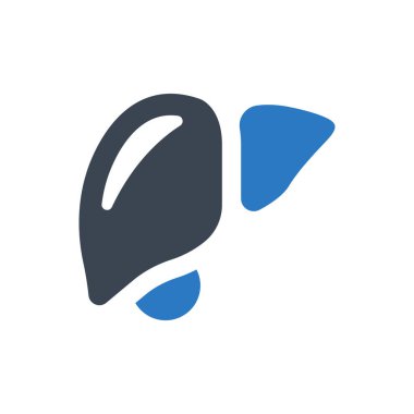 Liver organ icon (Simple vector illustration)