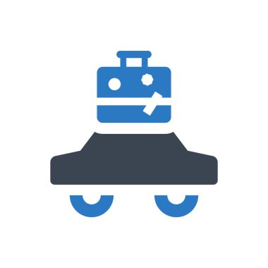 Travel insurance icon (Simple vector illustration)