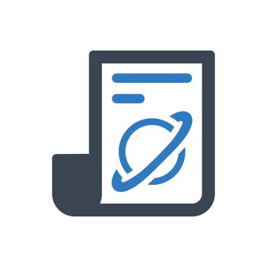 Mars news icon (Simple vector illustration)