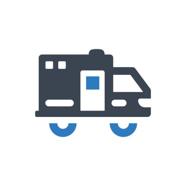 Medical ambulance icon (Simple vector illustration)