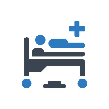 Hospital treatment icon (Simple vector illustration)