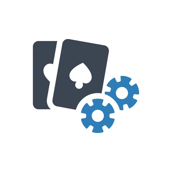 Casino Gambling Icon Simple Vector Illustration — Stockvektor
