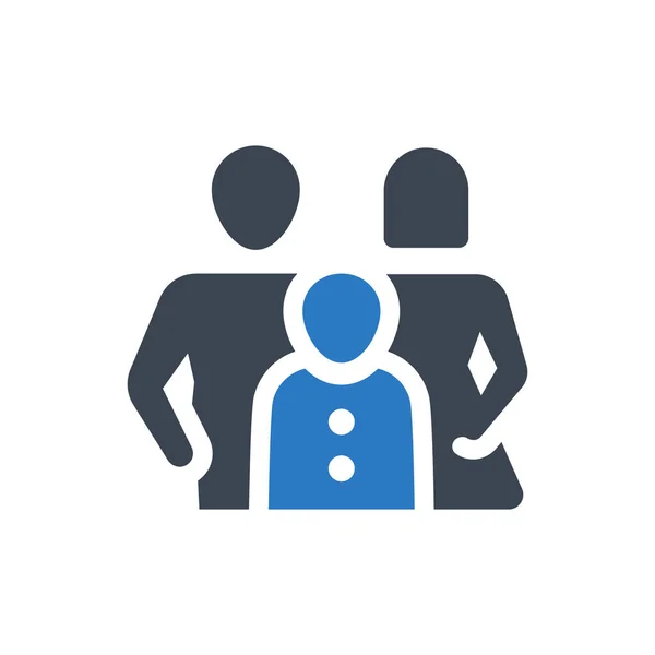 Family Parents Icon Simple Vector Illustration — Wektor stockowy