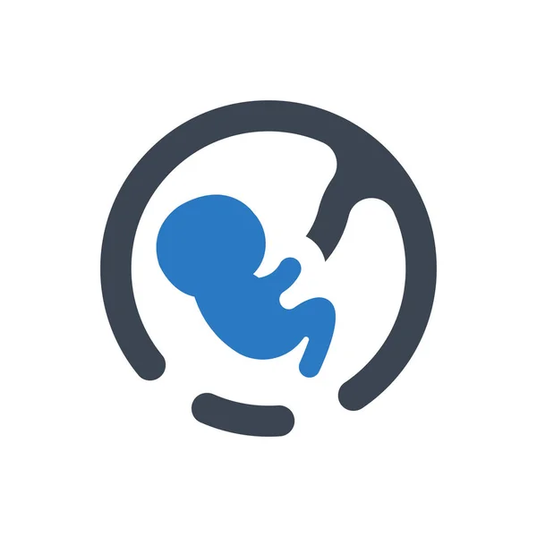 Pregnant Icon Simple Vector Illustration — 스톡 벡터