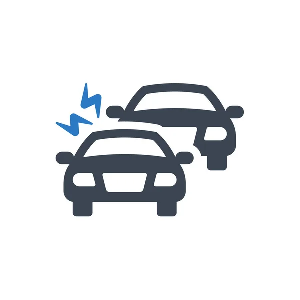 Car Collision Icon Simple Vector Illustration — Vector de stock