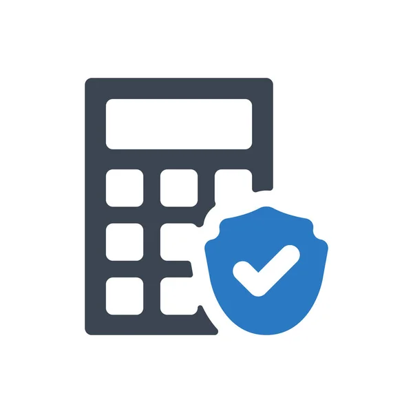 Insurance Calculation Icon Simple Vector Illustration — Wektor stockowy