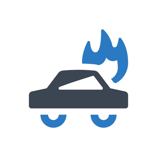 Car Crash Icon Simple Vector Illustration — Vetor de Stock