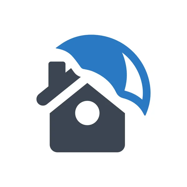 Property Insurance Icon Simple Vector Illustration — Stok Vektör