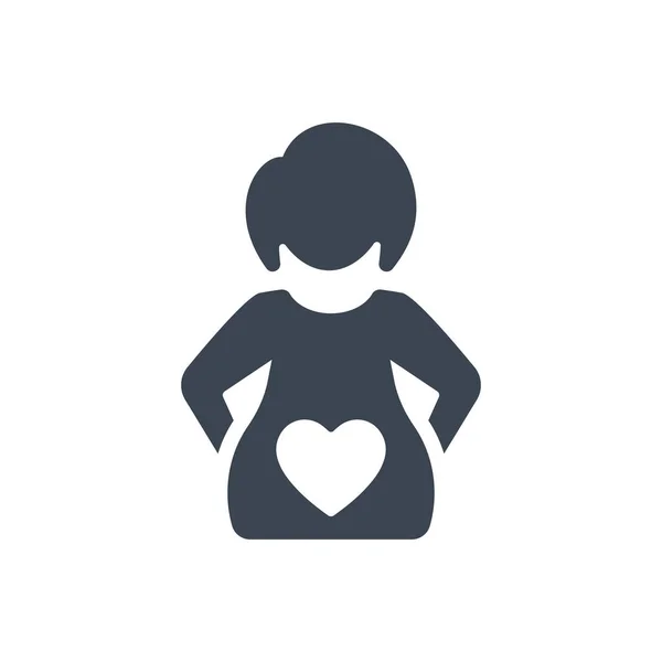 Maternity Insurance Cover Icon Simple Vector Illustration —  Vetores de Stock