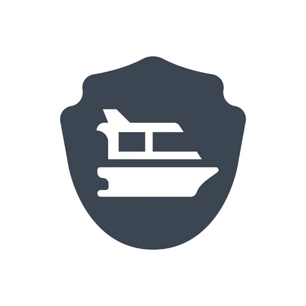 Marine Insurance Icon Simple Vector Illustration — Stok Vektör