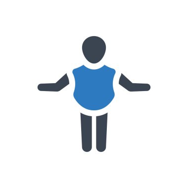 Human immunity insurance icon (Simple vector illustration)