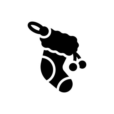 Noel şekeri simgesi (Basit vektör illüstrasyonu)