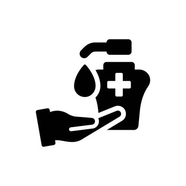 Hand sanitizer icon (Simple vector illustration)