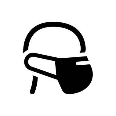 Face mask icon (Simple vector illustration)