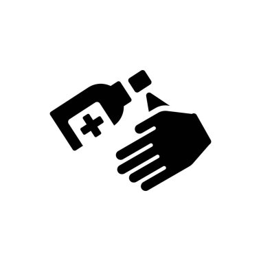 Antibacterial spray icon (Simple vector illustration)