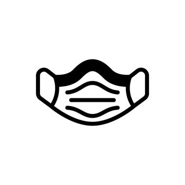 Maske simgesi (Basit vektör çizimi)