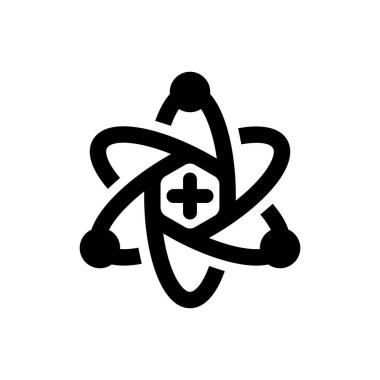 Physics science icon (Simple vector illustration)