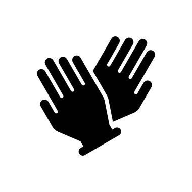 Hand gloves icon (Simple vector illustration)