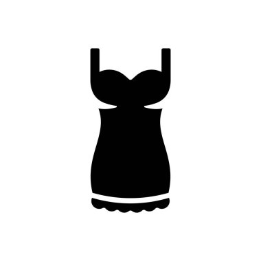 Nightie dress icon (Simple vector illustration)
