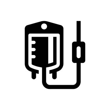 Blood transfusion icon (Simple vector illustration)