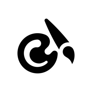 Art paint icon (Simple vector illustration)