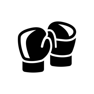 Boxing competition icon (Simple vector illustration)