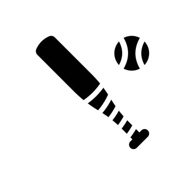 Baseball game icon (Simple vector illustration)
