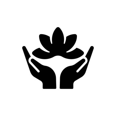 Yoga exercise icon (Simple vector illustration)