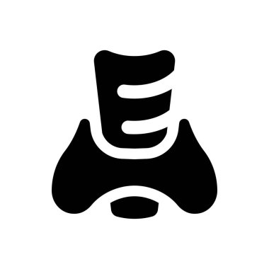 Thyroid organ icon (Simple vector illustration)