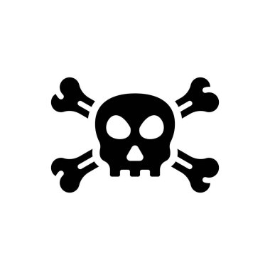 Skull icon (Simple vector illustration)