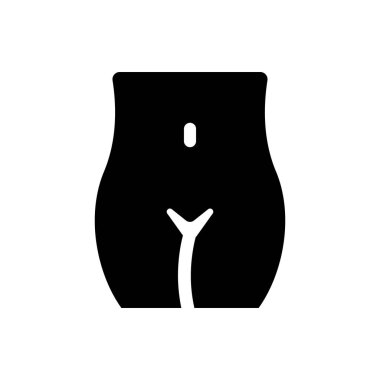 Female vagina icon (Simple vector illustration)