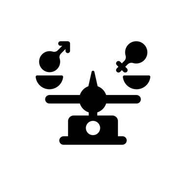 Androgen balance icon (Simple vector illustration)