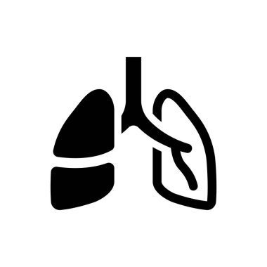 Lungs organ icon (Simple vector illustration)