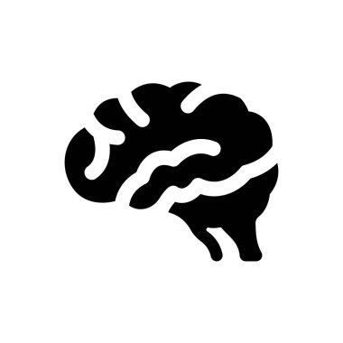 Brain organ icon (Simple vector illustration)
