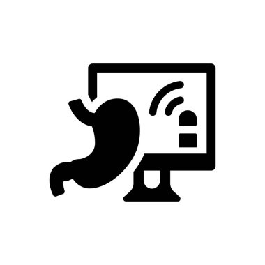 Endoscopy icon (Simple vector illustration)