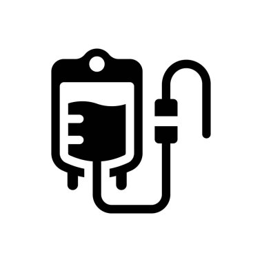 Blood transfusion icon (Simple vector illustration)