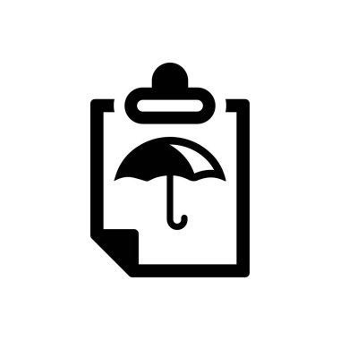 Insurance guarantee policy icon (Simple vector illustration)