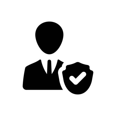 Employee insurance icon (Simple vector illustration)
